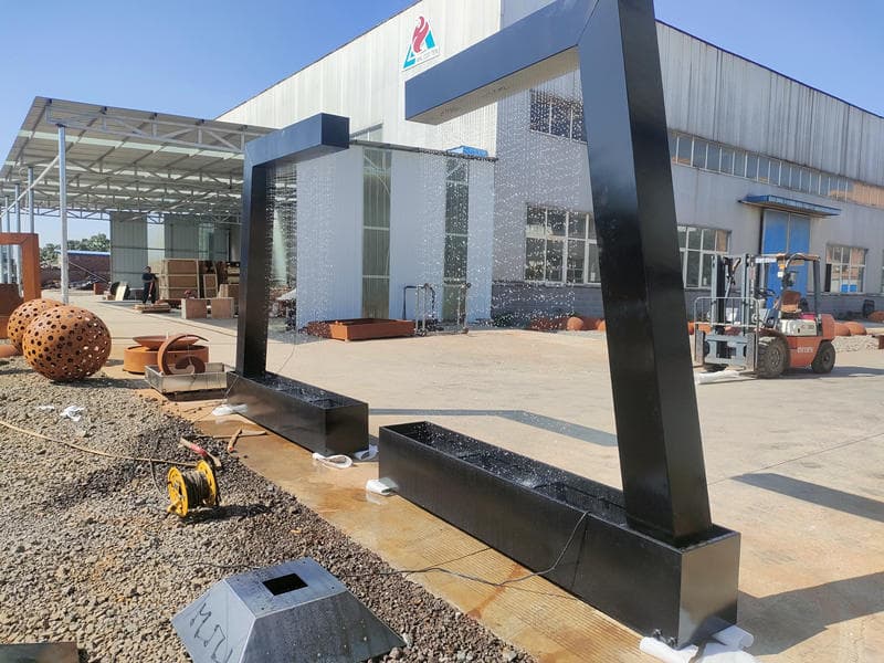 Backyard Corten Water Fountain For Municipal Projects France